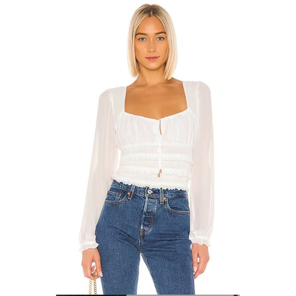 Free People Solid Lolita Blouse - XS NWT